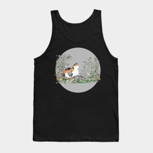 Calico Cat In The Garden Tank Top